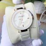 Anne Klein White Ceramic Quartz Accented Women's Watch 1018RGWT