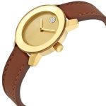 Movado Bold Mặt Tròn Màu Vàng Dây Da Màu Nâu 3600437