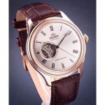 Orient Caballero Open Heart Automatic Brown Leather Men's Watch FAG00001S0