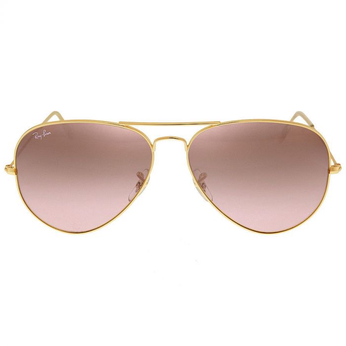 Ray-ban Aviator Gọng Kim Loại Màu Vàng Mắt Hồng RB3025 001/3E