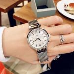 Guess Sophisticated Modern Woven Silver-Tone Women's Watch U0638L1