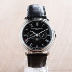 Frederique Constant Classics Multifunction Moon Phase Mặt Tròn Dây Da Màu Đen Lịch Ngày Thứ FC-270BR4P6