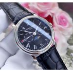 Frederique Constant Classics Multifunction Moon Phase Mặt Tròn Dây Da Màu Đen Lịch Ngày Thứ FC-270BR4P6