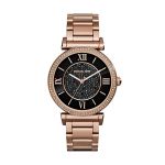 Michael Kors Catlin Black Crystal Pave Rose Gold Dial Plated Women's Watch MK3356