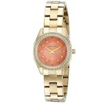Caravelle Crystal Accent Orange Dial Women's Watch 44M110