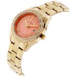 Caravelle Crystal Accent Orange Dial Women's Watch 44M110