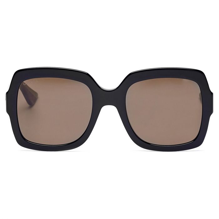 Gucci Square Brown Lenses Women's Sunglasses GG0036S 002 54