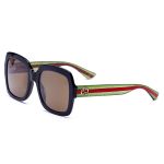 Gucci Square Brown Lenses Women's Sunglasses GG0036S 002 54
