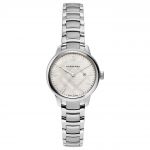 Burberry The Classic Round Silver Tone Swiss Stainless Steel Watch BU10108
