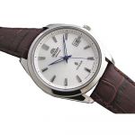 Orient Titanium Automatic Sapphire Brown Leather Men's Watch FER2F004W0