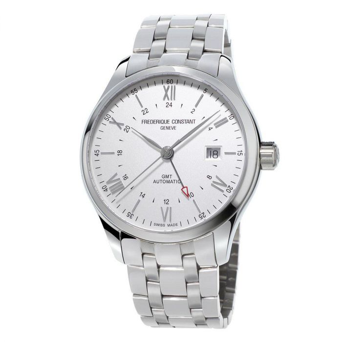 Frederique Constant Classic Index Silver Dial Automatic Stainless Steel Men's Watch FC-350S5B6B