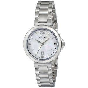 Bulova Diamond Gallery Mother of Pearl Dial Women's Watch 96P149