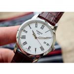 Tissot T-Classic Dream Mặt Tròn Màu Trắng Dây Da Màu Nâu Lịch Ngày T033.410.16.013.01