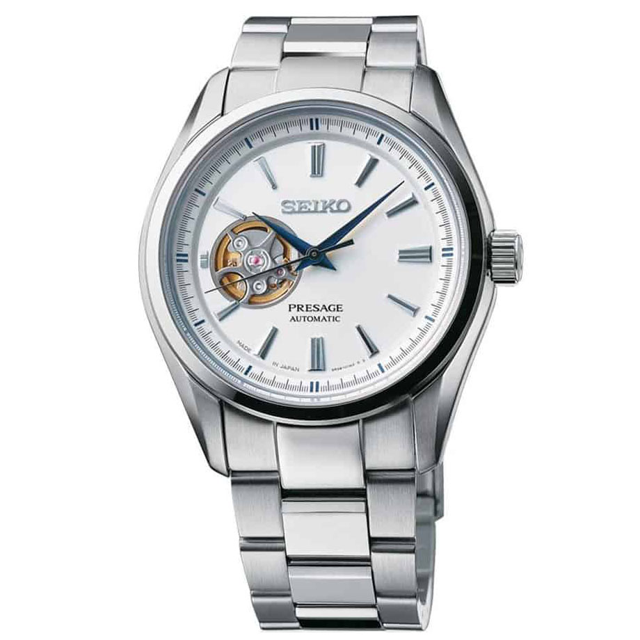 Seiko Presage Automatic Open Heart Men's Watch SSA355J1 xách tay chính hãng  giá rẻ bảo hành dài - Đồng hồ nam - Senmix