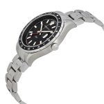 Versace Hellenyium GMT Swiss Quartz Stainless Steel Black Dial Men's Watch V11100017