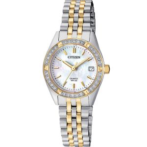 Citizen Swarovski Elegant Two Tone Women's Watch EU6064-54D