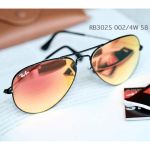 Ray-ban Gradient Aviator Flash Lens Màu Cam Gọng Kim Loại Màu Đen RB3025 002/4W 62-14