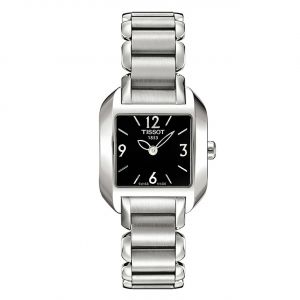 Tissot T-Wave Stainless Steel Black Dial Women's Watch T02.1.285.52
