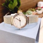 Skagen Freja Crystal Mặt Tròn Màu Trắng Dây Mesh Kim Loại SKW2699