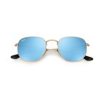 Ray-ban Hexagonal Light Blue Gradient Flash Sunglasses RB3548N 001/9O 54