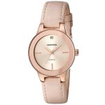 Armitron Diamond Accented Pink Leather Strap Women's Watch 75/5410RSRGBH