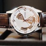 Hamilton Jazzmaster Open Heart Automatic Mặt Tròn Màu Trắng Dây Da Màu Nâu H32565555