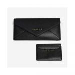Charles & Keith Long Casual Envelope Flap Black Women's Wallet CK6-10680451