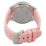 Movado Bold Silver Dial Pink Silicone Rubber Casual Women's Watch 3600414