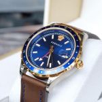 Versace Hellenyium Blue Dial Date Men's Watch V11080017