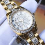 Bulova Swarovski Crystal Pave Two Tone Women's Watch 98L241