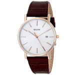 Bulova Strap Series Brown Leather Men's Watch 98H51