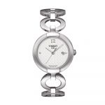 Tissot Pinky White Arabesque Dial Stainless Steel Women's Watch  T084.210.11.017.01