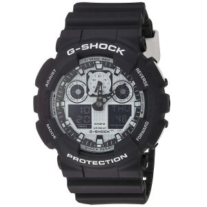 Casio G-Shock Series Luxury Mặt Tròn Dây Nhựa Màu Đen GA100BW-1A