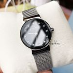 Skagen Ancher Quartz Mesh Casual Black Dial Women's Watch 358SSSBD