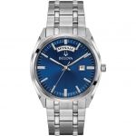 Bulova Classic Stainless Steel Blue Dial Men's Watch 96C125