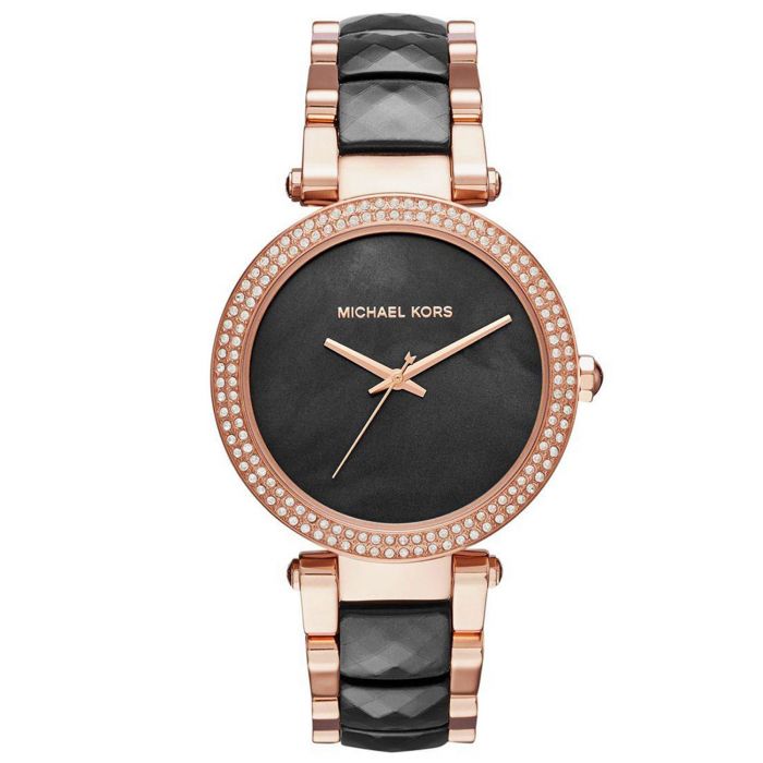 Michael Kors Parker Black Rose Gold Women's Watch MK6414