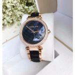 Michael Kors Parker Black Rose Gold Women's Watch MK6414