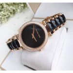 Michael Kors Parker Black Rose Gold Women's Watch MK6414