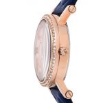 Michael Kors Petite Norie Rose Gold Tone and Blue Leather Women's Watch MK2696