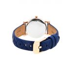 Michael Kors Petite Norie Rose Gold Tone and Blue Leather Women's Watch MK2696