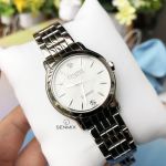 Caravelle Bulova Diamond Round Silver Tone Women's Watch 43P109