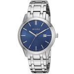 Bulova Stainless Steel Blue Dial Men's Watch 96B222