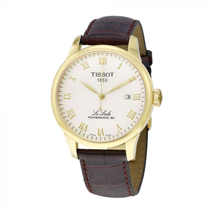 Tissot Le Locle Powermatic 80 Automatic Brown Leather Men's Watch T006.407.36.263.00