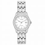 Citizen Silhouette Crystal Silver Date Women's Watch EW1901-58A