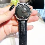 Movado 1881 Automatic Mặt Tròn Dây Da Màu Đen Lịch Ngày 0607019