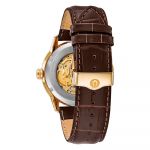 Bulova Classic Sutton Automatic Brown Leather Men's Watch 97A138