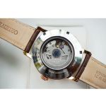 Orient Classic Sun and Moon Open Heart Automatic Brown Leather Men's Watch RA-AS0003S10B