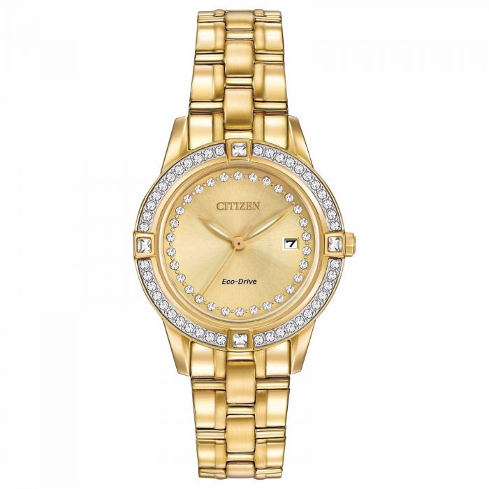 Citizen Eco-Drive Silhouette Crystal with Date Women's Watch FE1152-52P