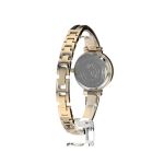 Anne Klein Swarovski Crystal Accented Gold Tone and Black Bangle Women's Watch AK/2216BKGB