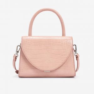 Charles & Keith Croc Effect Màu Hồng CK2-50270302